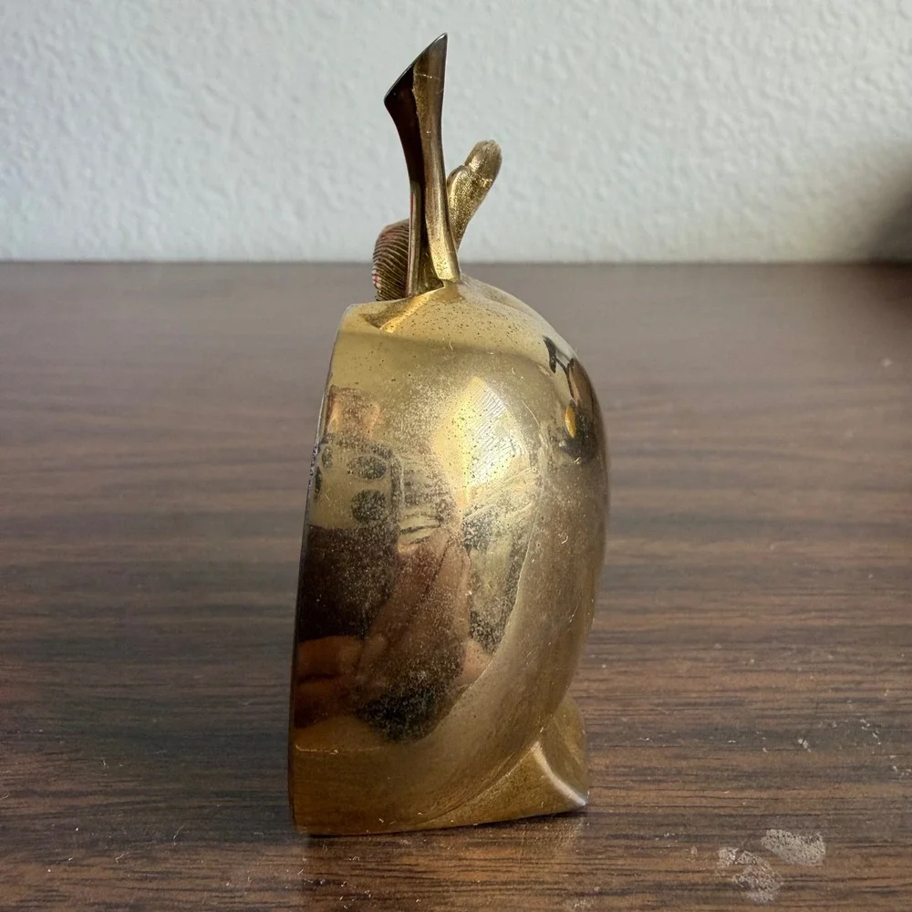 Vintage Ted Arnold Ltd Brass Apple Picture Frame Mid Century Modern Decor Gift